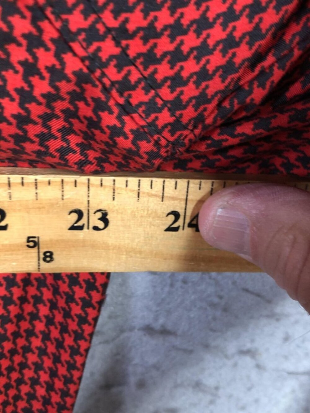 Vintage Sunderland Of Scotland Jacket Womens M Red Houndstooth Golf Windbreaker - Picture 3 of 16